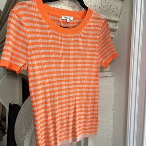 MADEWELL ORANGE CREAMSICLE SHIRT